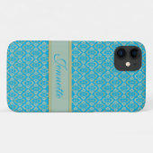 Couture inspiriert Name blaues iPhone Gehäuse Case-Mate iPhone Hülle (Rückseite (Horizontal))