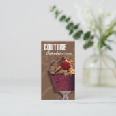 "Couture-kleine Kuchen!" - Extravagante Visitenkarte (Stehend Vorderseite)
