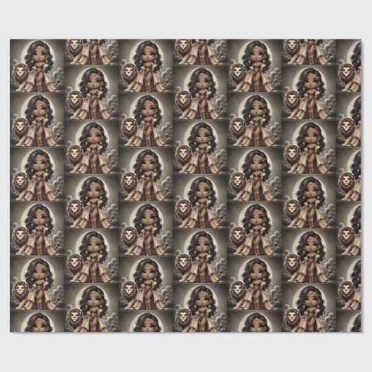 Couture Königin des Dschungels Geschenkpapier (Flach)