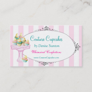 Couture-Kuchen-Geschäfts-Karte Visitenkarte