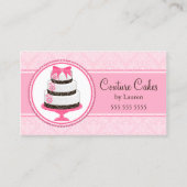Couture-kundenspezifische Kuchen-Bäckerei Visitenkarte (Vorderseite)