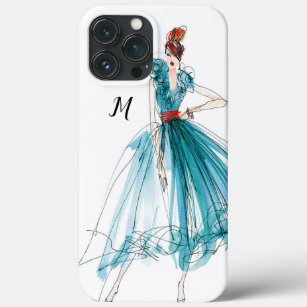 Couture-Mode des Monogramm-  wilder Apple   Haute iPhone 13 Pro Max Hülle