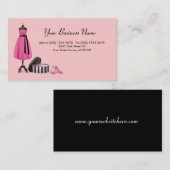 Couture-Mode-Geschäfts-Karte Visitenkarte (Vorne/Hinten)