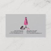 Couture-Mode-Geschäfts-Karte Visitenkarte (Rückseite)