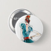 Couture-Mode-Skizze wilden Apples | Haute Button (Vorne & Hinten)