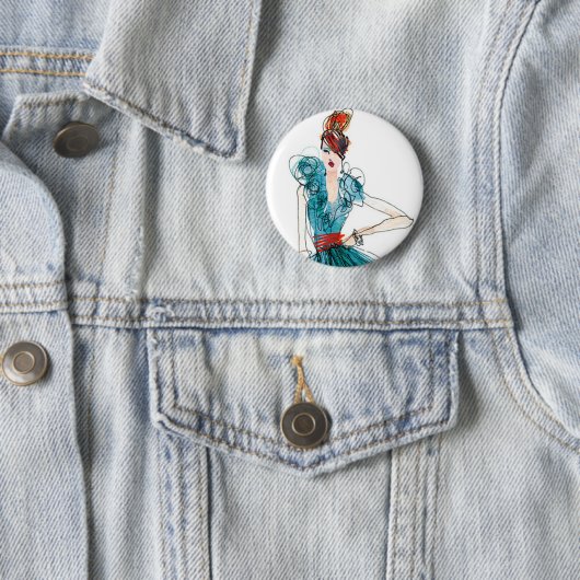 Couture-Mode-Skizze wilden Apples | Haute Button (Beispiel)