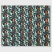 Couture Peacock Geschenkpapier (Flach)