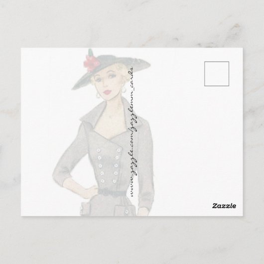 Couture Postkarte (Rückseite)