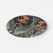 Couture Snake Pappteller (Schrägansicht)