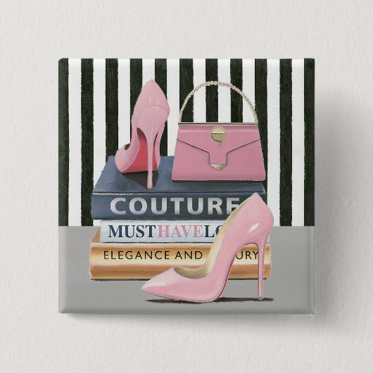 Couture-Streifen wilden Apples | - Schuhe u. Button (Vorderseite)