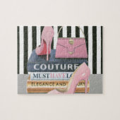 Couture-Streifen wilden Apples | - Schuhe u. Puzzle (Horizontal)