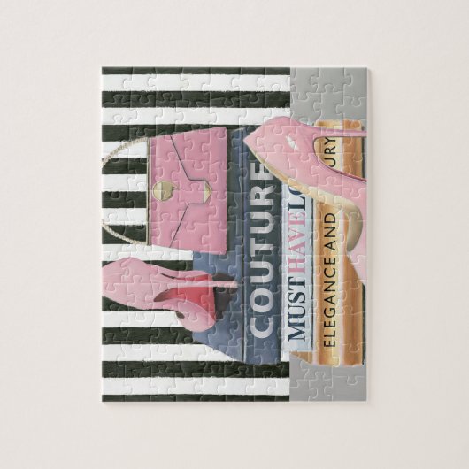 Couture-Streifen wilden Apples | - Schuhe u. Puzzle (Vertikal)