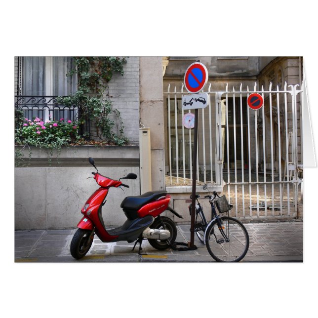 Couture vélo rouge - Postkarten aus Paris9 (Vorderseite (Horizontal))