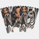Couture Zebra Favor Box Geschenkschachtel (Ungeklappt)