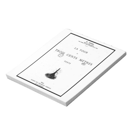 Couverture de l'ouvrage La tour - Gustave Eiffel Notizblock (Rotiert)