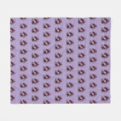 Couverture Polaire Douceur – Bouquet de Violettes Fleecedecke (Vorderseite (Horizontal))