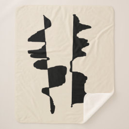 Couverture Sherpa Abstrait Dual Face Sherpadecke