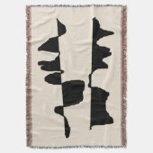 Couverture Tissée Art Abstrait Dual Face Decke (Vorderseite Vertikal)