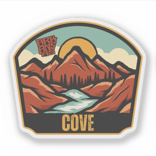 Cove, Arkansas Aufkleber (Vorderseite)