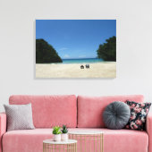 Cove Beach Jamaica Foto Wall Leinwand (Insitu (Wohnzimmer))