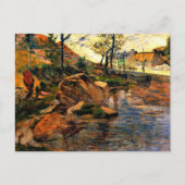 Cove gegenüber dem Hafen von Pont-Aven, Postkarte (Vorderseite)