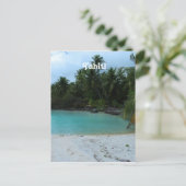 Cove in Tahiti Postkarte (Stehend Vorderseite)