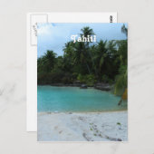 Cove in Tahiti Postkarte (Vorne/Hinten)