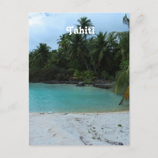 Cove in Tahiti Postkarte (Vorderseite)