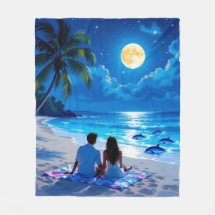 Cove of Romance no 1 Fleece Blanket
