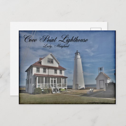 Cove Point Lighthouse Post Card Postkarte (Vorne/Hinten)