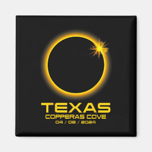 Cove Texas Tx Total Solar Eclipse 2024 Magnet