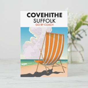 Covehement the suffolk beach travel poster einladung