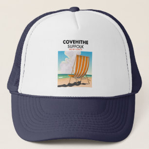 Covehemente the suffolk beach travel poster T - Sh Truckerkappe