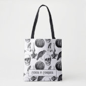 Coven and Conquer Witch Halloween Tote Bag Tasche (Vorderseite)