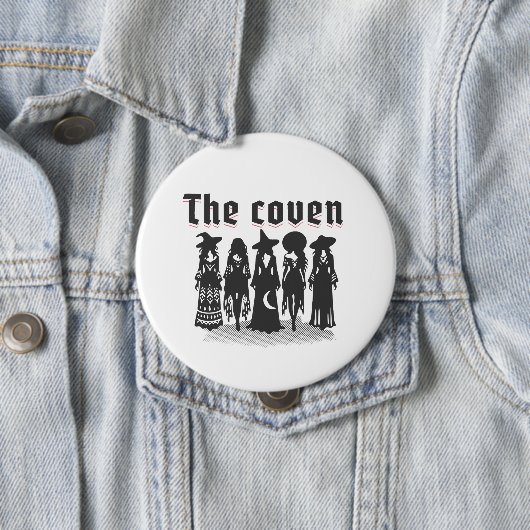 coven bachelorette party witchy button (Beispiel)