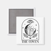 Coven Bride Witchy Gothic Wedding Bachelorette Magnet (Vorderseite/Rückseite)