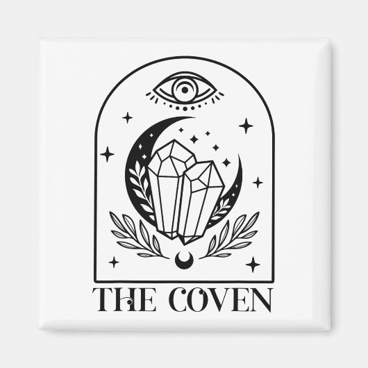 Coven Bride Witchy Gothic Wedding Bachelorette Magnet (Vorne)