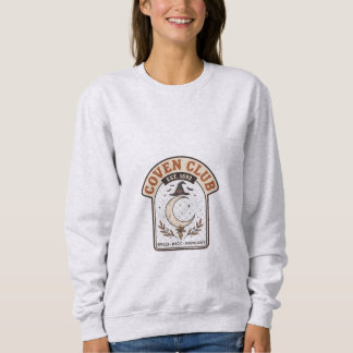 Coven Club Est. 1692 Vintage Hexe Halloween Sweatshirt