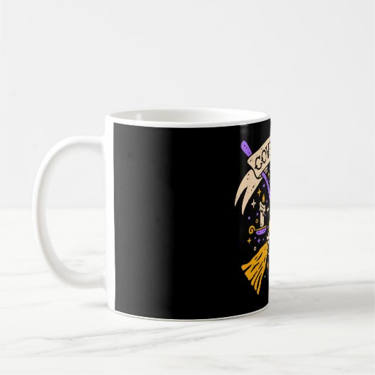 Coven Club Halloween Witwe Night Sky Kaffeetasse (Links)