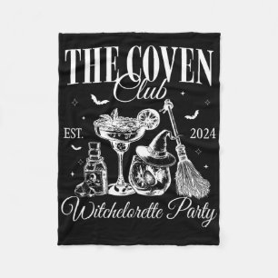 Coven Club Hexe Bychelorette Gothic Halloween Fleecedecke