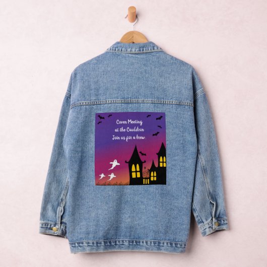 Coven Meeting Halloween Denim Jacket Jeansjacke (Hangar)