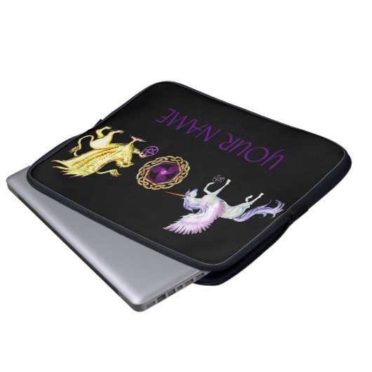 Coven-Symbol-Spiralen-Wesentlich-Einhorn Griffon Laptopschutzhülle (Vorne Knopf)