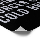 Covens Coffins Curses Cold Brew Fall Halloween Spi Poster (Ecke)