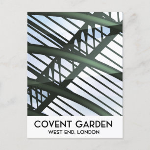 Covent Garden, London, Vintage-Reiseposter Postkarte