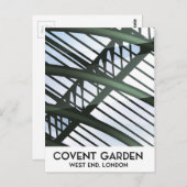 Covent Garden, London, Vintages Reiseplakat Postkarte (Vorne/Hinten)