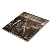 Covent Garten-Arbeiter (woodburytype) Fliese (Seite)