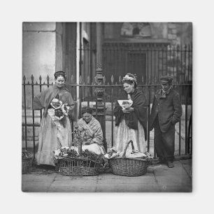 Covent Garten-Blumen-Frauen, 'vom Straßen-Leben i Magnet