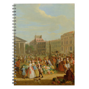 Covent Garten, c.1726 (Öl auf Kupfer) Notizblock