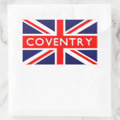 Coventry: Britische Flagge Rechteckiger Aufkleber (Tasche)