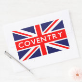 Coventry: Britische Flagge Rechteckiger Aufkleber (Umschlag)